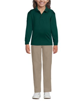Girls Long Sleeve Rapid Dry Polo Shirt