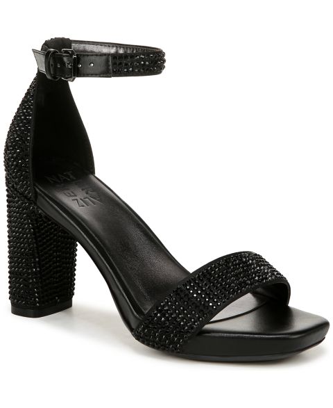 Женские сандалии Naturalizer Joy-Glitz Platform Dress Sandals, цвет: Чёрный атласный