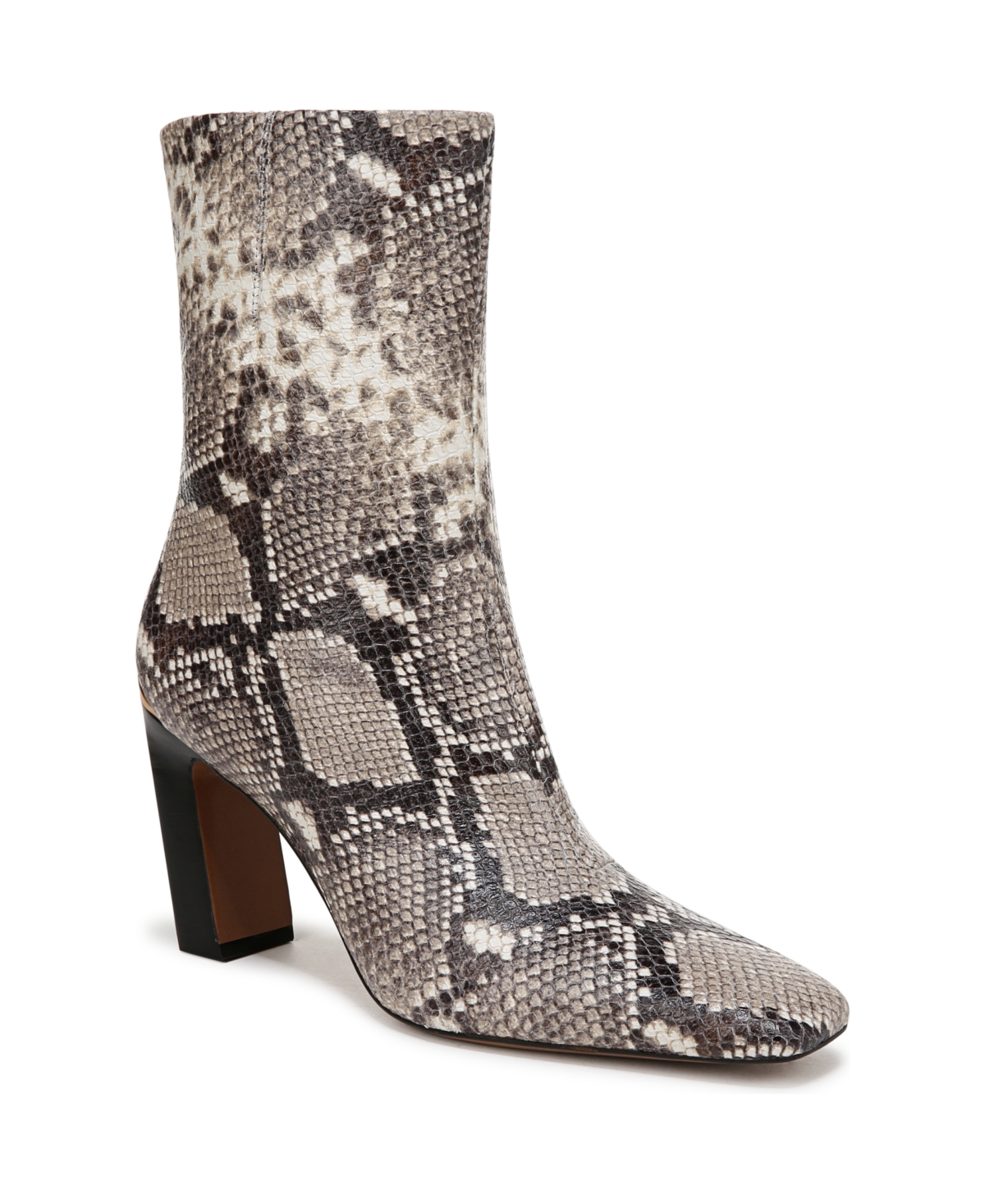Franco Sarto Briar Dress Booties In Roccia Snake Print Leather