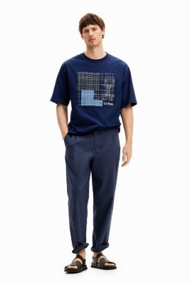 Men's T-shirt with central patch