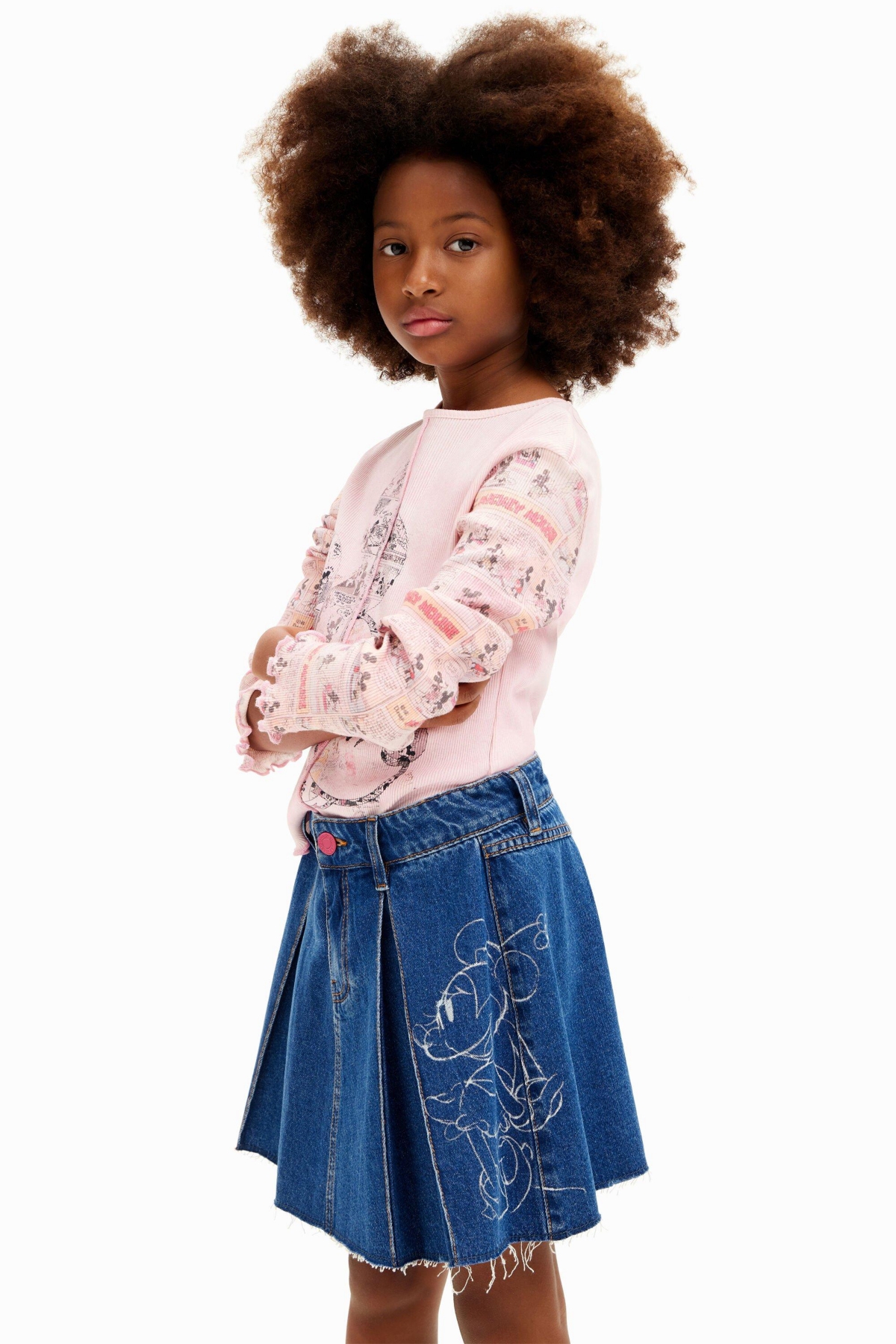 Desigual Girls Girls's Minnie denim miniskirt