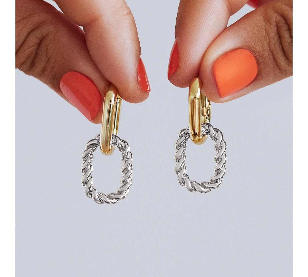 Ana Luisa Double Hoop Earrings - Ash Double