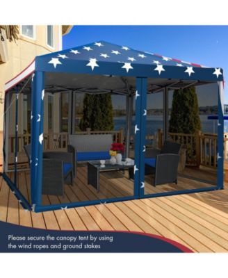 10 x 10 Feet Pop-up Canopy Tent Gazebo Canopy for Outdoor