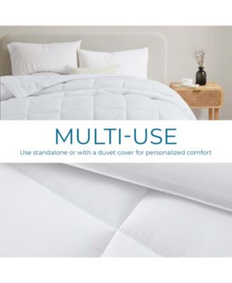 Premium Quilted All Season Goose Down Alternative Comforter with Corner Tabs - Full 82"X86"