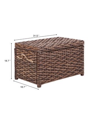 Jacob Handwoven Wicker Storage Trunk