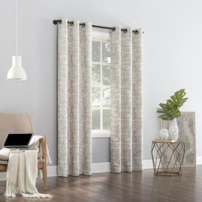 Parrish Distressed Grid Thermal Extreme 100% Blackout Grommet Curtain Panel