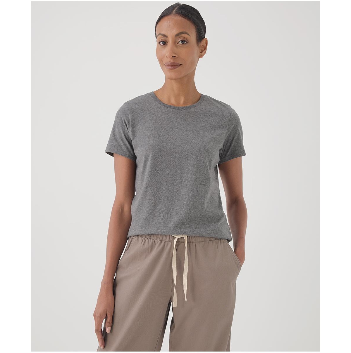 Pact Women's Organic Cotton Softspun Crew Neck Tee