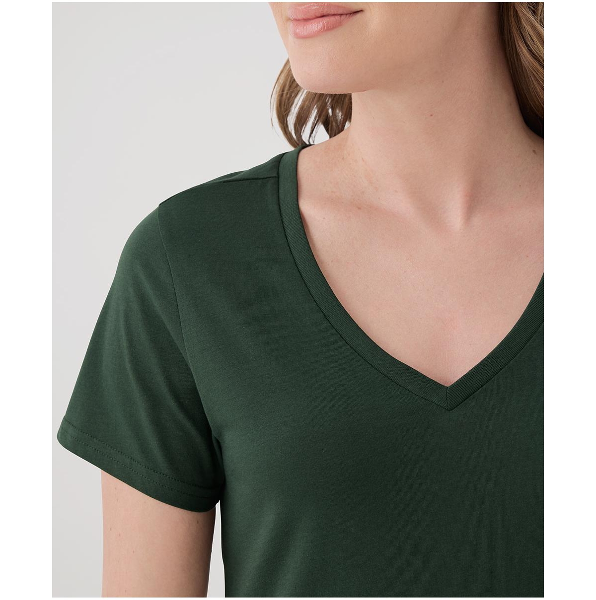 Pact Women's Organic Cotton Softspun V-Neck Tee