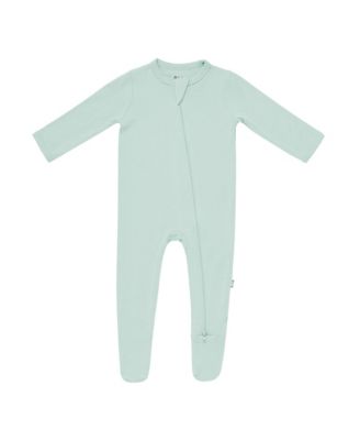 Baby Boys Zippered Footie in Cloud, 0-3 Months