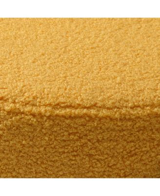 Mid-Century Modern Upholstered Sherpa Round Dining Chairs (Set of 2)