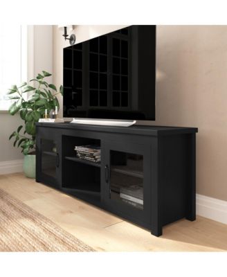Galena Traditional Full Glass Door 65" Tv Stand For Up To 80" Tvs