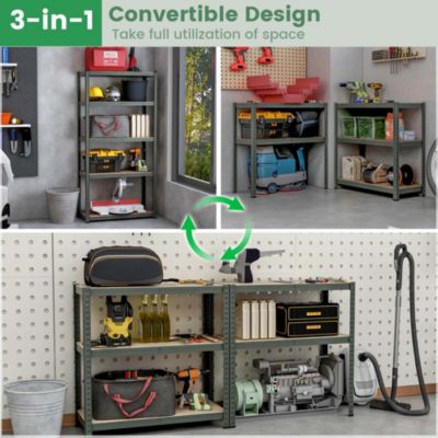 5 Tier Adjustable Garage Shelving Unit with 2000 lbs Max Load for Warehouse