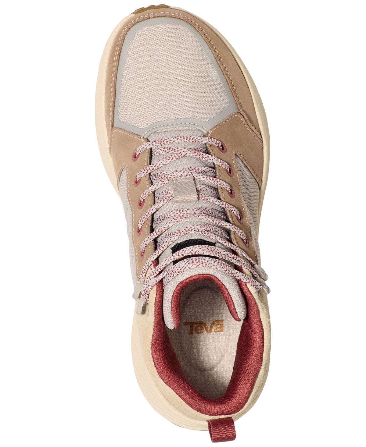 Shop Teva Women's Ellwood Lace-up High-top Booties In Light Neutral