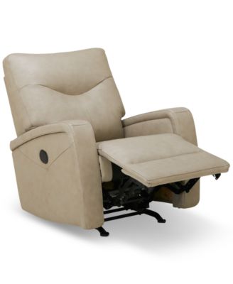 Trolan Leather Power Rocker Recliner, Created for Macy&#39;s