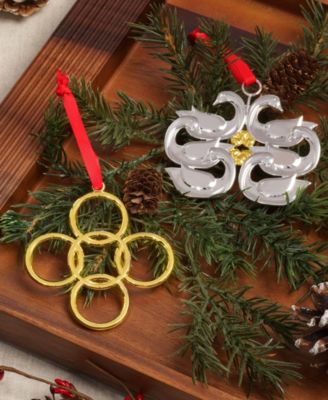 12 Days of Christmas Ornaments Set
