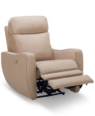 Garso Fabric Wallhugger Power Recliner with Power Headrest and Power Lumbar, Created for Macy's