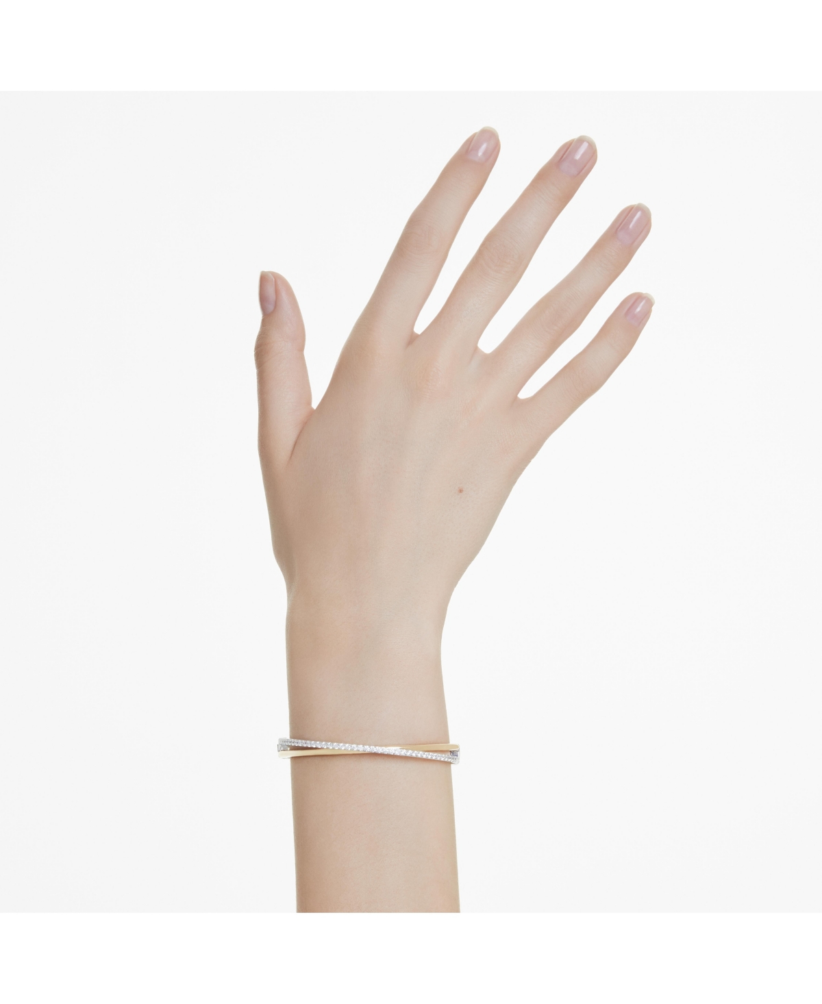 Swarovski Hyperbola Bangle In Gold,silver