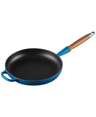 Enameled Cast Iron Alpine Wood Handle 2.25-Qt. Fry Pan