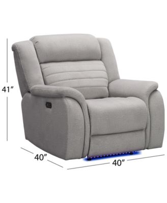 40" Power Fabric Reclining Chair