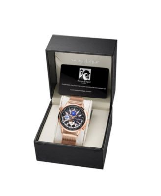 SE1945 Swan & Edgar Hand Assembled Welkin Automatic Rose Black