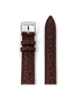 Ladies' Heavy Texture Buffalo Grain Leather Watchband 14mm Honey