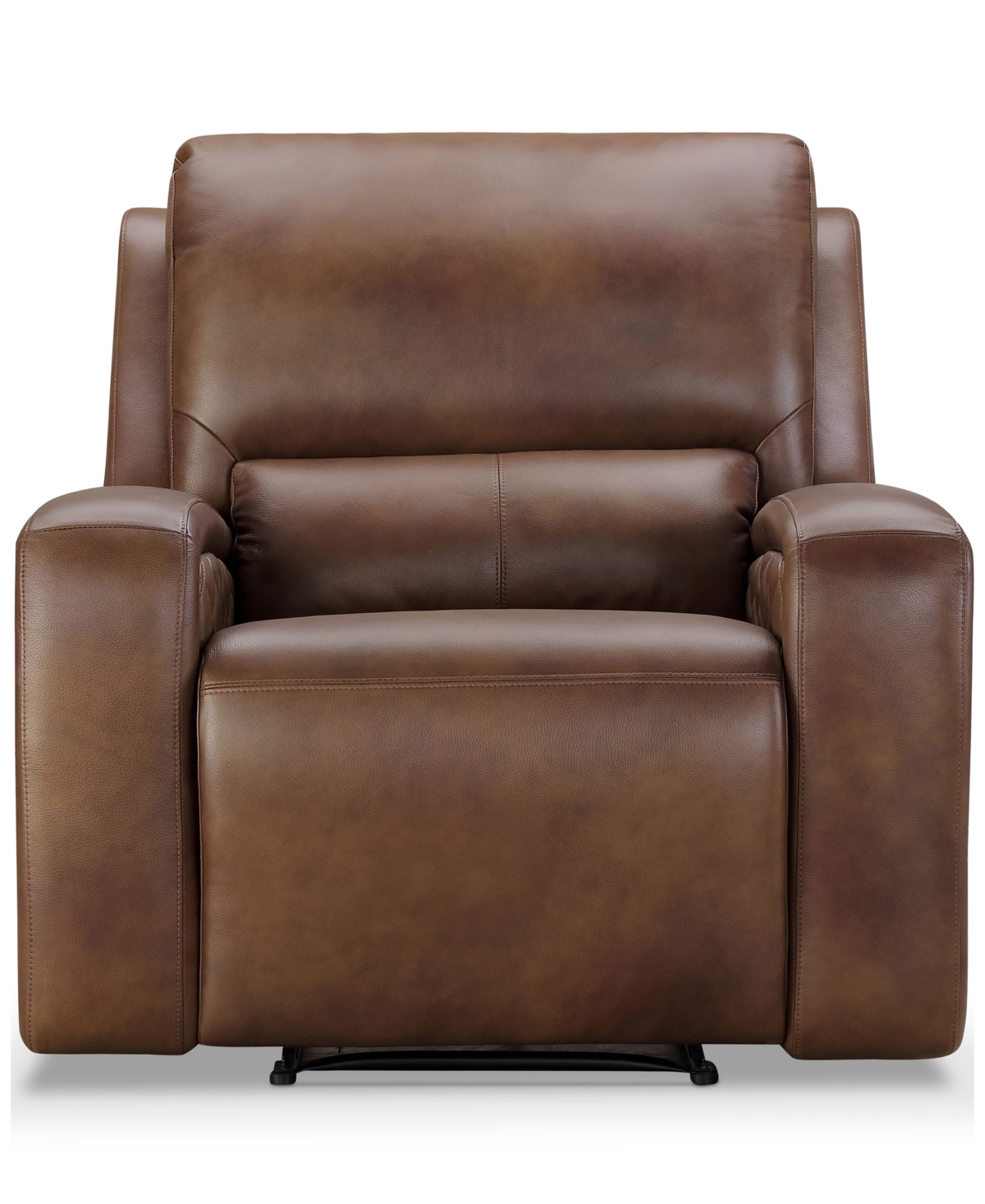 Shop Abbyson Living 41" Leather Power Reclining Chair In Camel