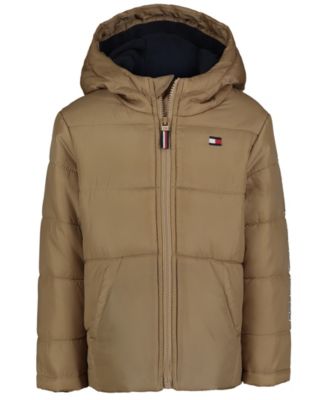 Big Boys Hilfiger Sleeve Graphic Puffer Jacket