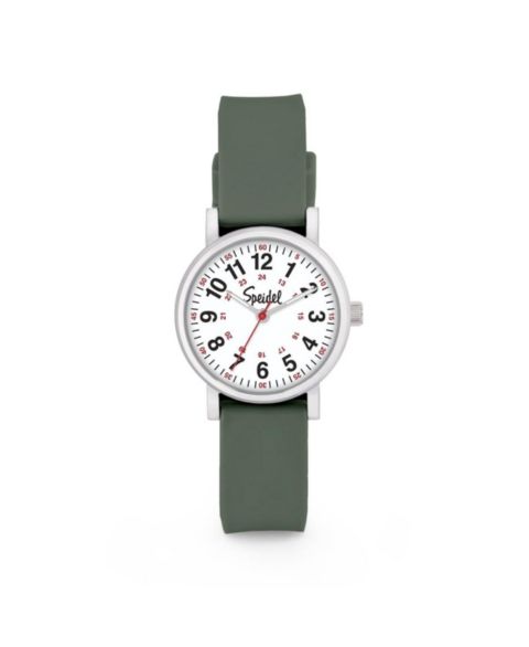 Женские часы Speidel Scrub Petite Watch for Medical Professionals (28mm) in Wine, цвет: Зелёный