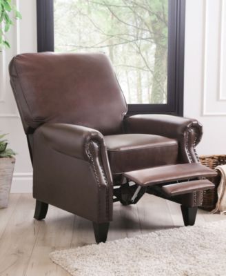 33" Pushback Polyurethane Leather Recline