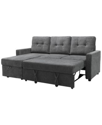 83" Fabric Storage Sofa Bed