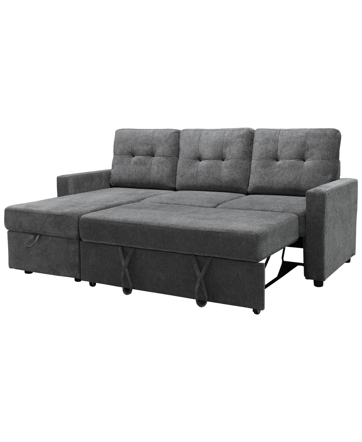 ABBYSON LIVING 83" FABRIC STORAGE SOFA BED 