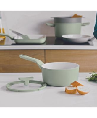 Balance 6Pc Non-stick Ceramic Cookware Set With Glass Lid, Recycled Aluminum