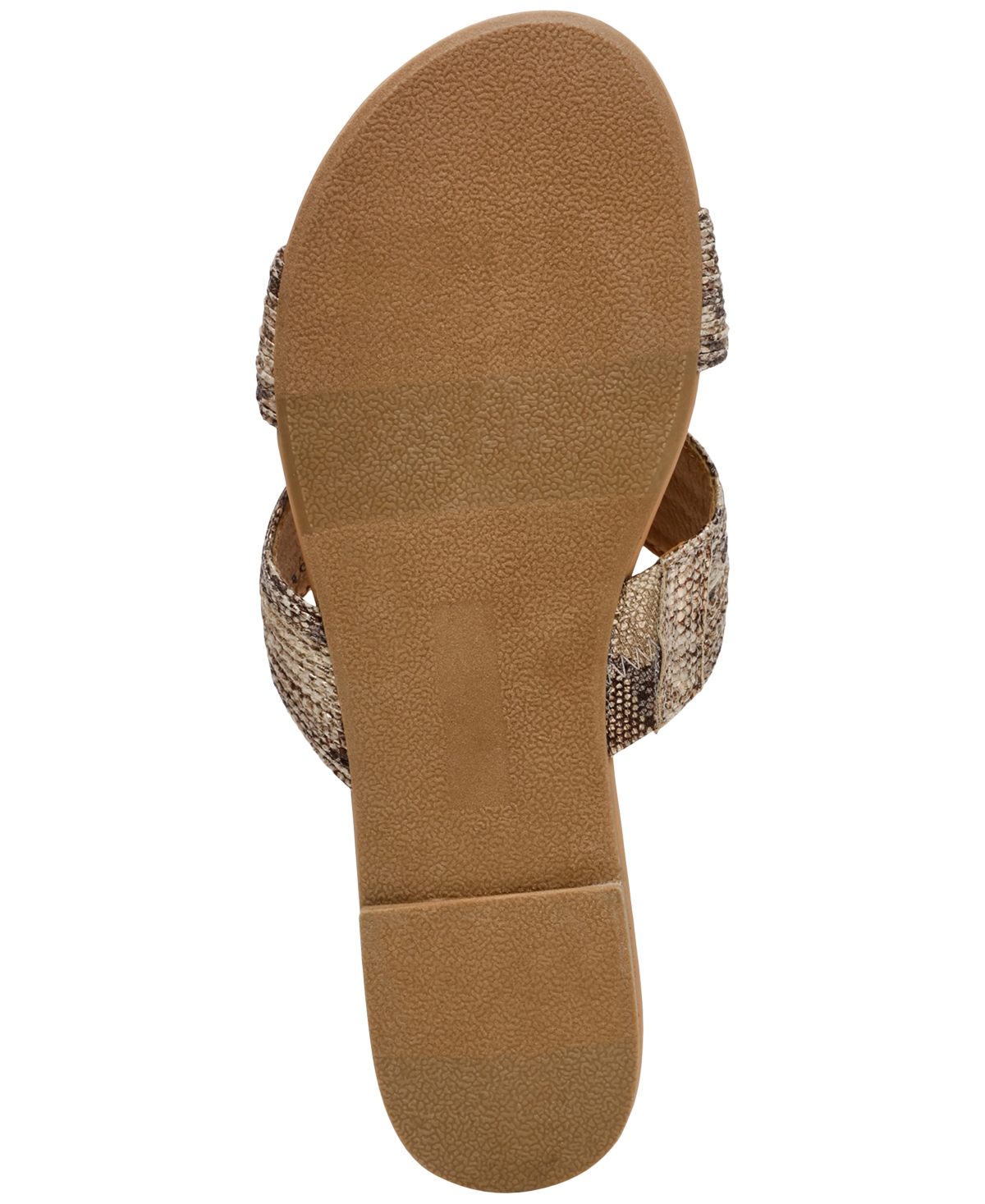 Dv Dolce Vita Women's Geeya Raffia Criss Cross Strap Flat Slide Sandals