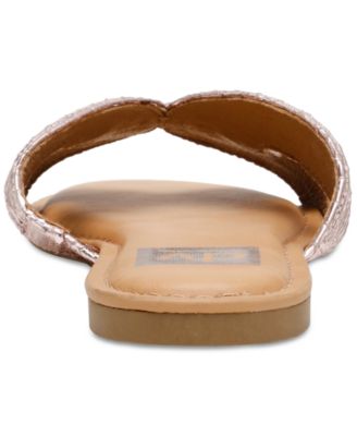 Women's Geeya Raffia Criss Cross Strap Slide Sandals