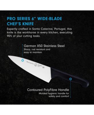 Pro Series Wide-Blade Chef s Knife, 6”