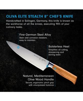 Oliva Elite Stealth Chef's Knife, 8"