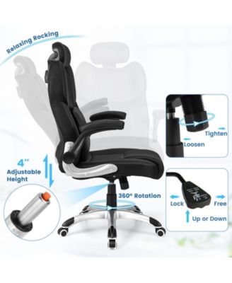 Kneading Massage Office Chair with Adjustable Headrest