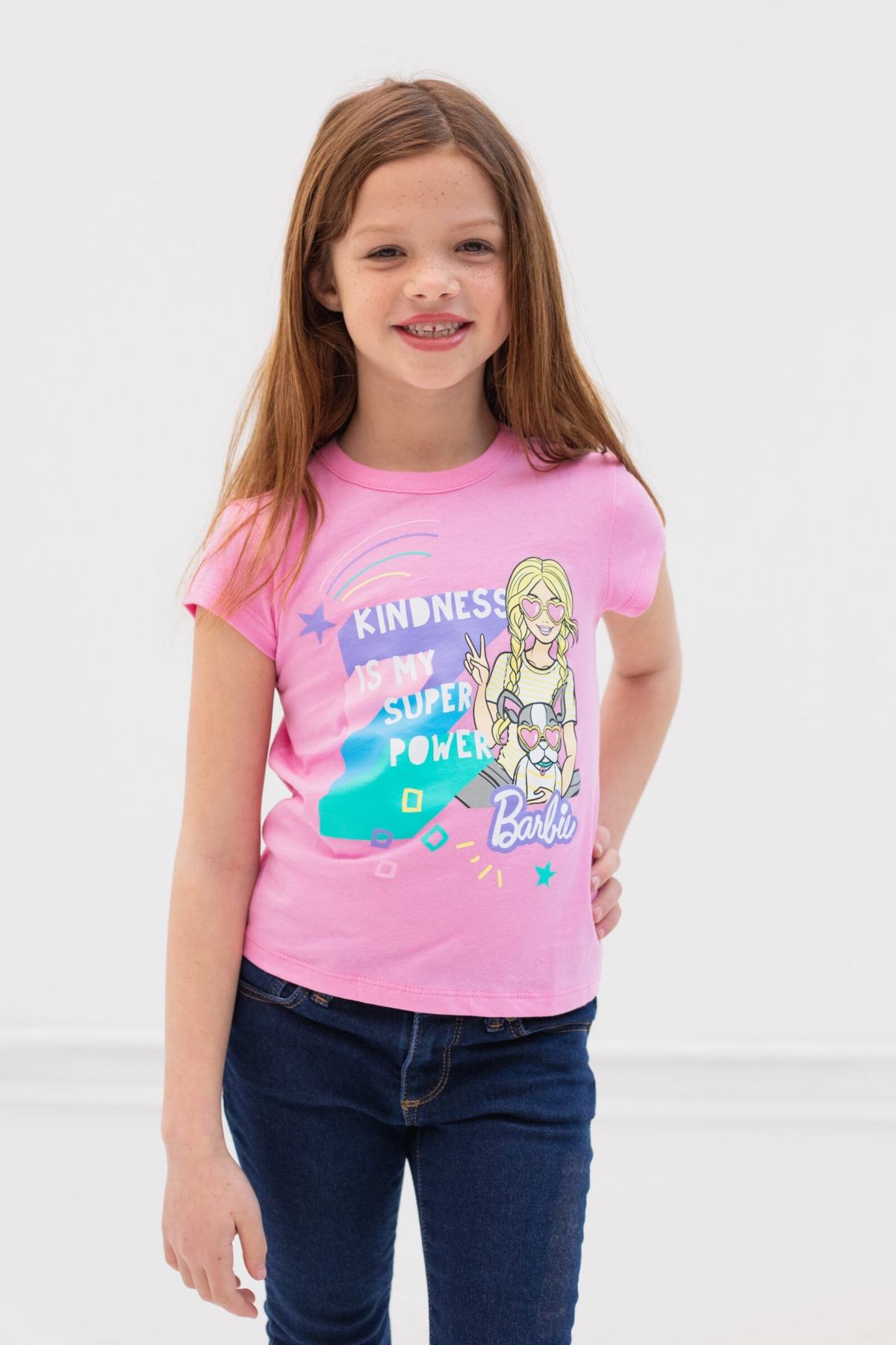Barbie Toddler Girls 2 Pack T-Shirts -/ pink