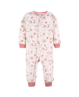 Baby Girls Baby Baby Footless Fleece Pajamas, 3-Pack
