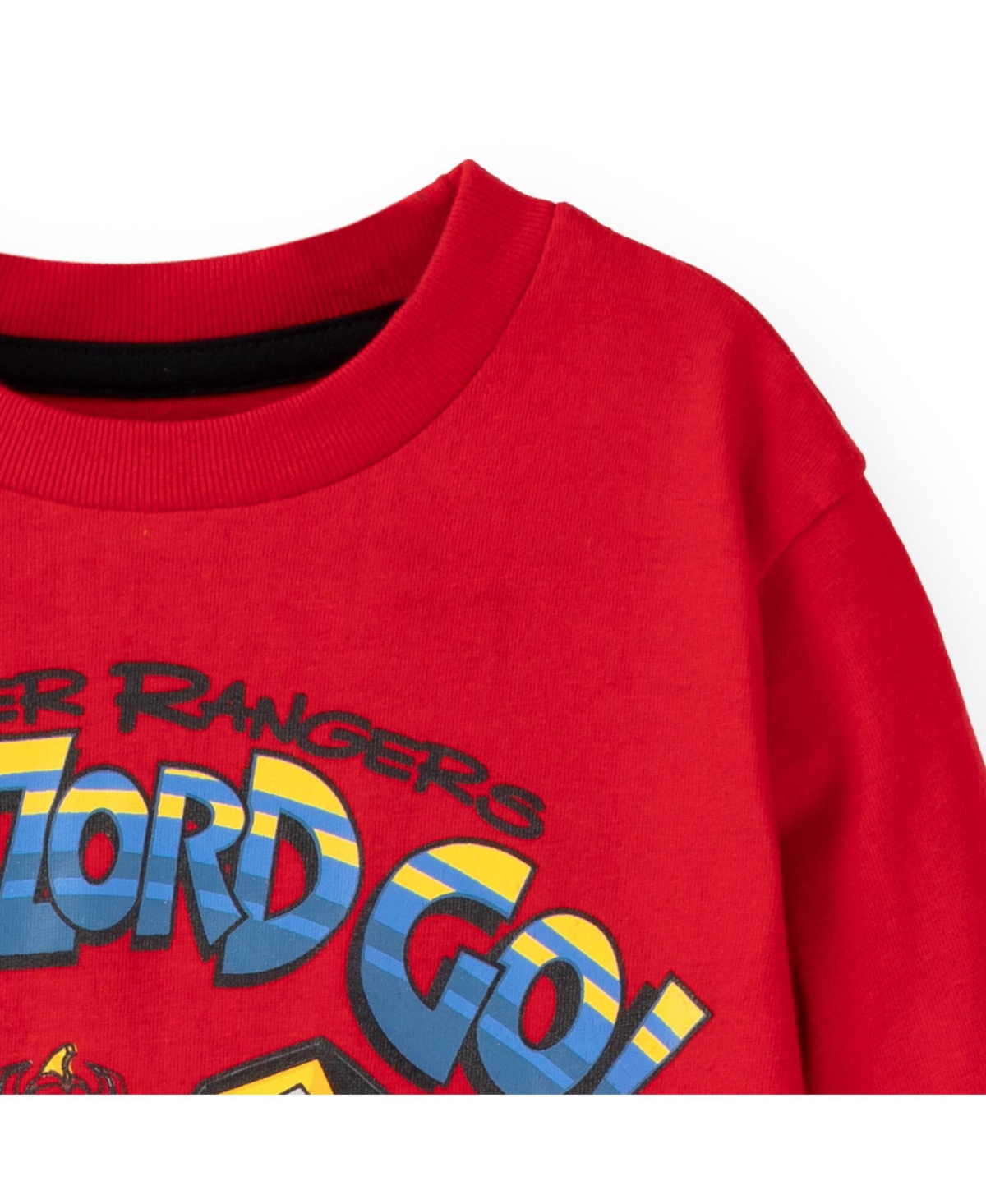 Power Rangers Toddler BoysRanger Zach Blue Ranger Megazord 2 Pack T-Shirts to - Red/gray