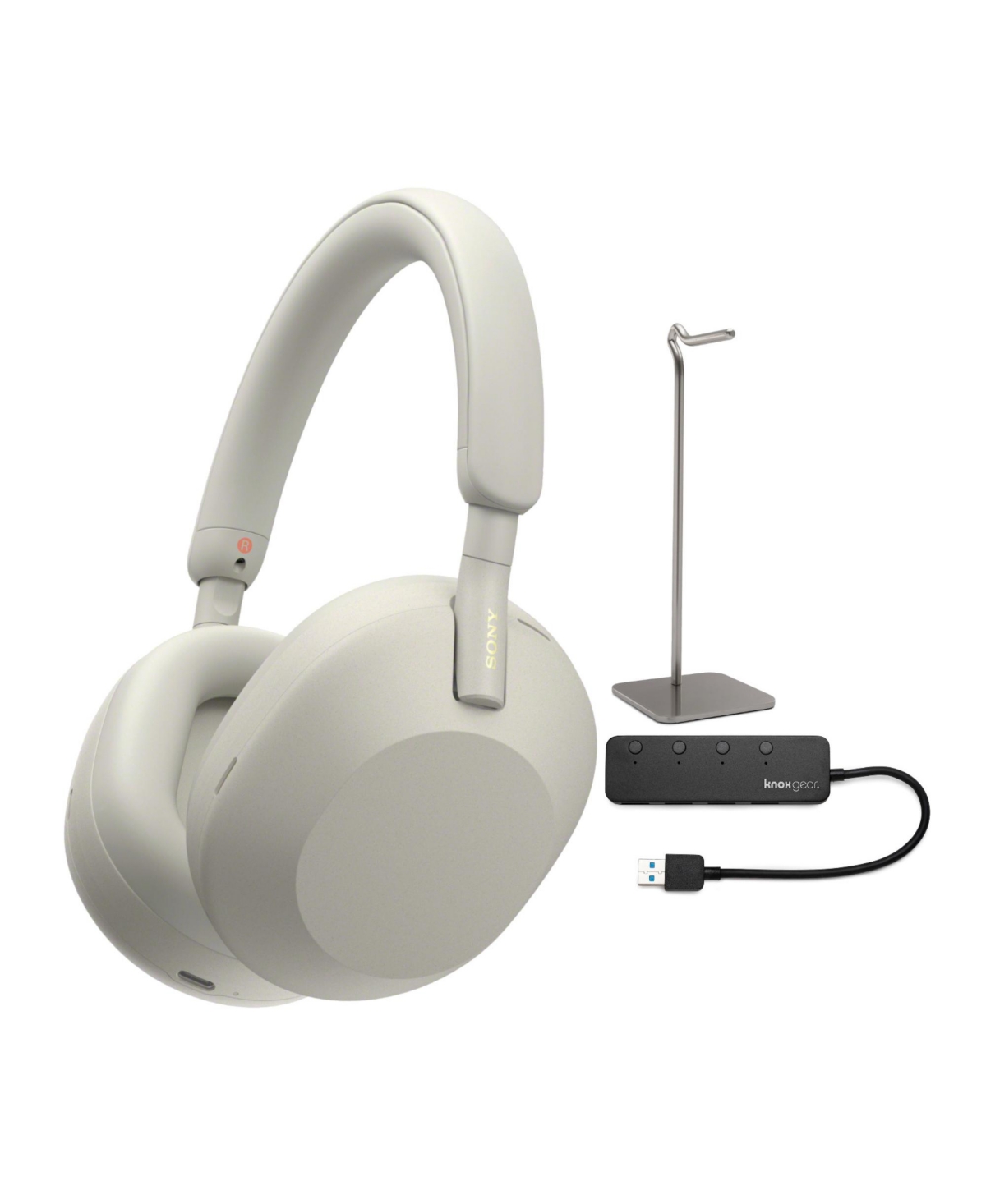 Sony Wh-1000XM5 Wireless Noise Canceling Headphones with Usb Port and Stand