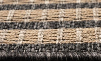 Monaco Striped Border 7'10"x9'10" Area Rug
