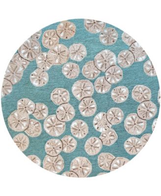 Liora Manne' - Capri Sea Biscuit 8'x8'4" Round Area Rug