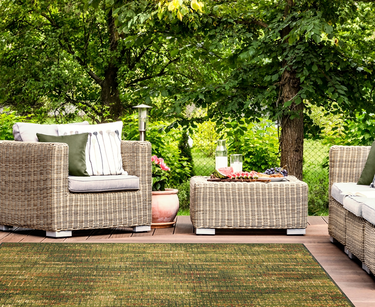 Liora Manne Marina Sienna 4'10"x7'6" Area Rug In Green