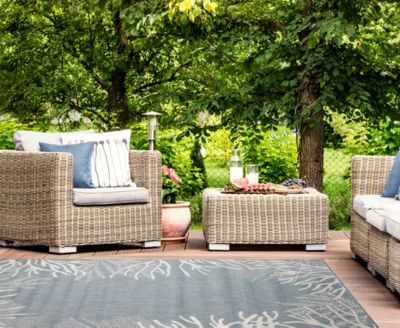 Liora Manne' Carmel Reef Border 7'10"x9'10" Area Rug