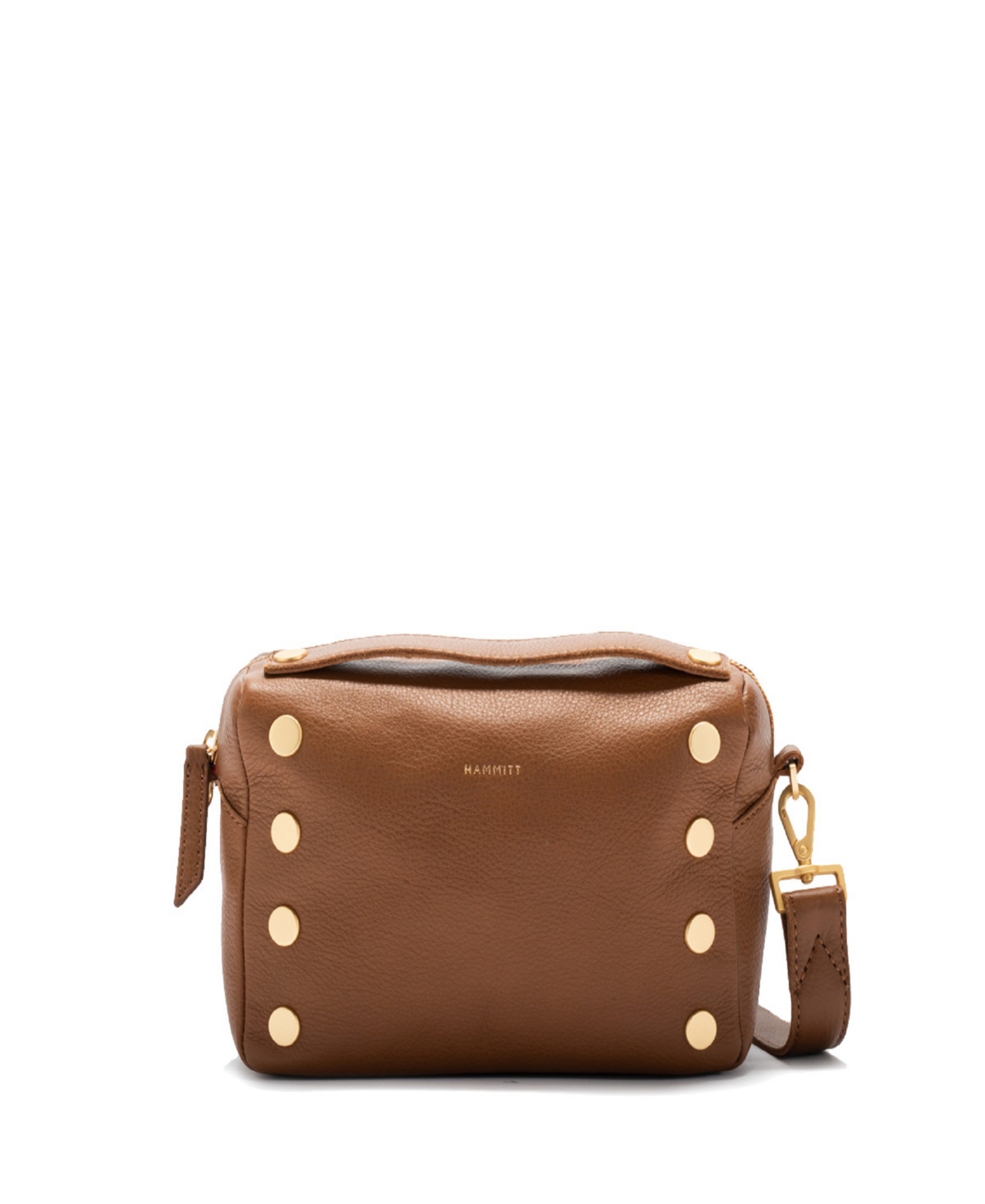 Evan Small Leather Crossbody - Mahog Pebb