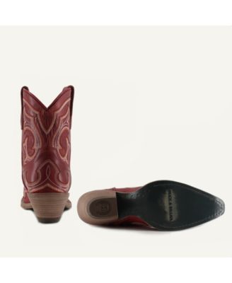 Regina Leather Cowgirl Boots - Classic Western Elegance & Comfort By Buck & Brana