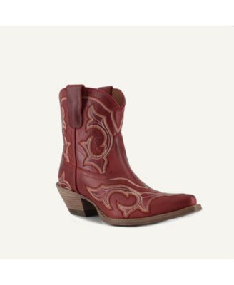 Regina Leather Cowgirl Boots - Classic Western Elegance & Comfort By Buck & Brana