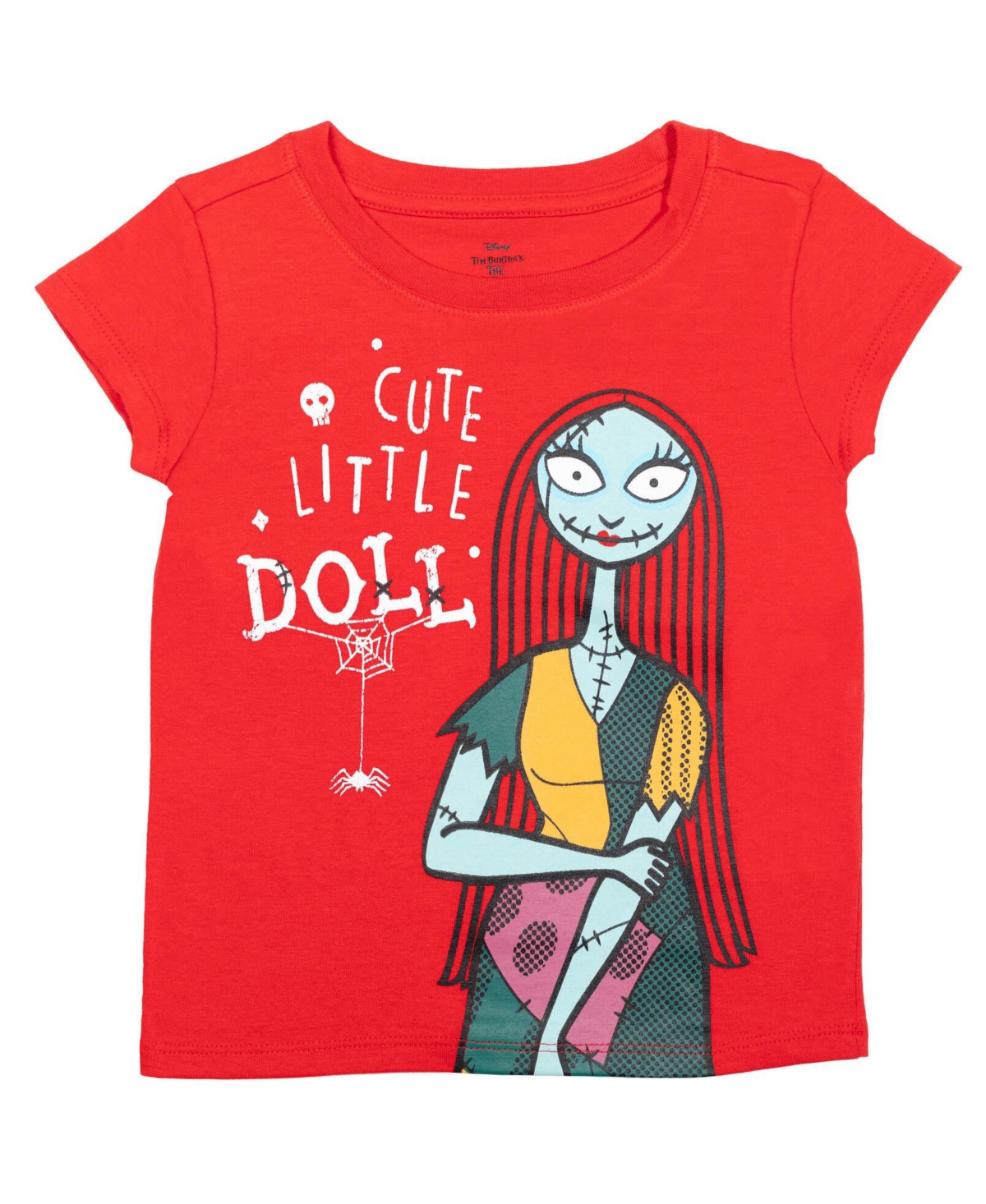 Disney Toddler Girls Nightmare Before Christmas 3 Pack T-Shirts to -black/red
