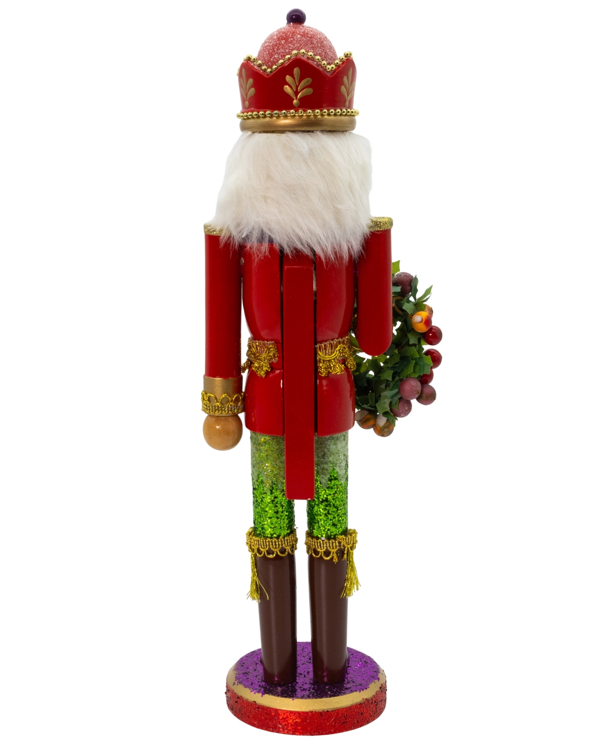 Kurt Adler Led Santa Swirling Water Lantern, 15 Inches In Red